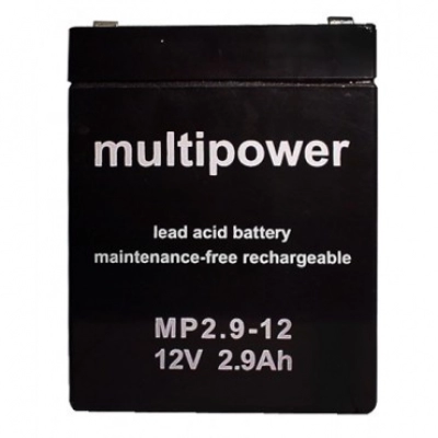 Baterija akumulatorska MULTIPOWER, 12V, 2.9Ah, 79x56x107 mm   - Akumulatorske baterije