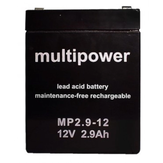 Baterija akumulatorska MULTIPOWER MP29-12 12V 2.9Ah F4.8 79x56x107 mm Baterija akumulatorska MULTIPOWER MP29-12 12V 2.9Ah F4.8 79x56x107 mm