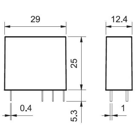 Relej 24V  8A   2xpreklopni FINDER F4052-24