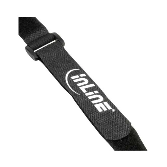 Vezice čičak,300 x 20 mm, crne, 10 komada, InLine®