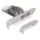 I/O Card DELOCK 89243 PCIe USB 3.0 2 Port inkl. LP NEC