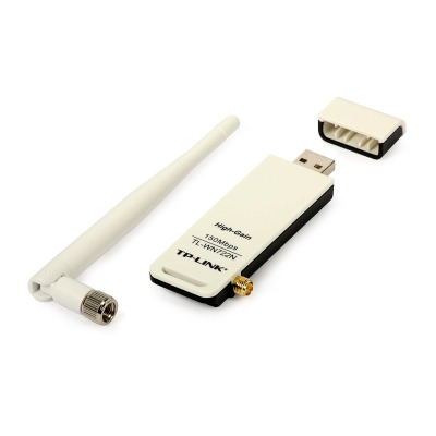 Mrežna kartica adapter USB, TP-LINK TL-WN722N, 802.11n/g/b, 150Mbps, antena    - Mrežne kartice i adapteri