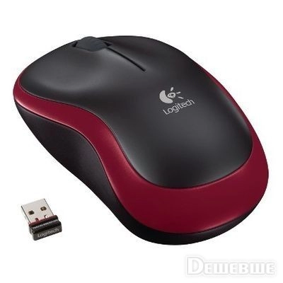 Miš LOGITECH M185, bežični, 1000 DPI, USB, crveni   - Periferija Logitech Promo