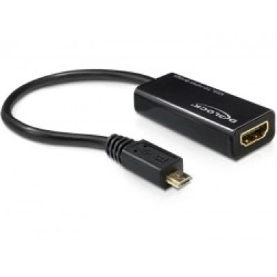 Adapter DELOCK, USB MHL micro B (M) na HDMI (Ž) + USB micro (Ž)    - Adapteri