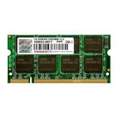 Memorija PC-3200, 1GB, TRANSCEND TS128MSD64V4A, SO-DIMM DDR 400MHz   - Radna memorija RAM