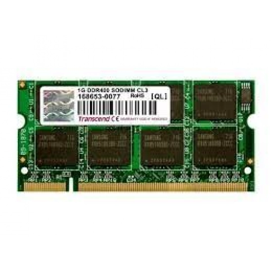 Memorija PC-3200, 1GB, TRANSCEND TS128MSD64V4A, SO-DIMM DDR 400MHz