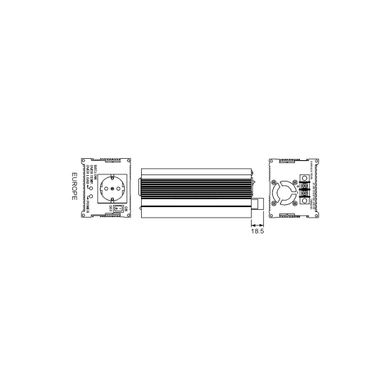 Adapter 12V > 220V  600/300 W , Meanwell