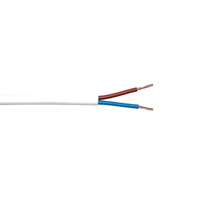 Kabel mrežni 2x0.75 TIPA, PPL, 1 metar, bijeli  