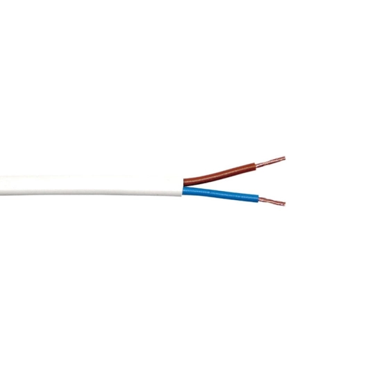 Kabel mrežni 2x0.75 TIPA, PPL, 1 metar, bijeli Kabel mrežni 2x0.75 TIPA, PPL, 1 metar, bijeli