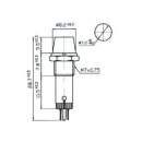 LAMPICA 12 V 8 mm CRVENA OKRUGLA