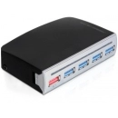 USB HUB DELOCK 61898, USB 3.0, 4-portni, vanjski strujni adapter
