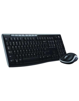 Tipkovnica + miš LOGITECH MK270, bežična, crna 