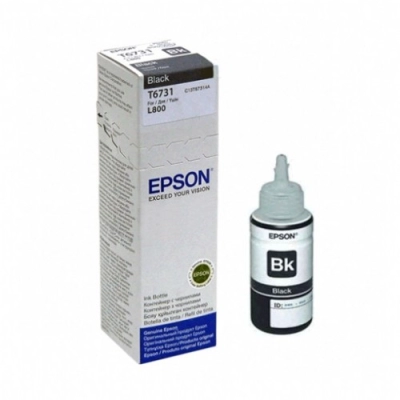 Tinta EPSON T6731, C13T67314A, crna, za EcoTank L1800/L800/L805/L810/L850   - Epson