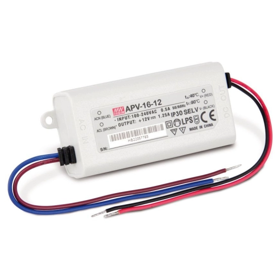 LED driver 12V, 15W, Meanwell APV-16-12