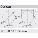 Prekidač VAGA OKRUGLI IP65 NEPROPUSNI 25 mm