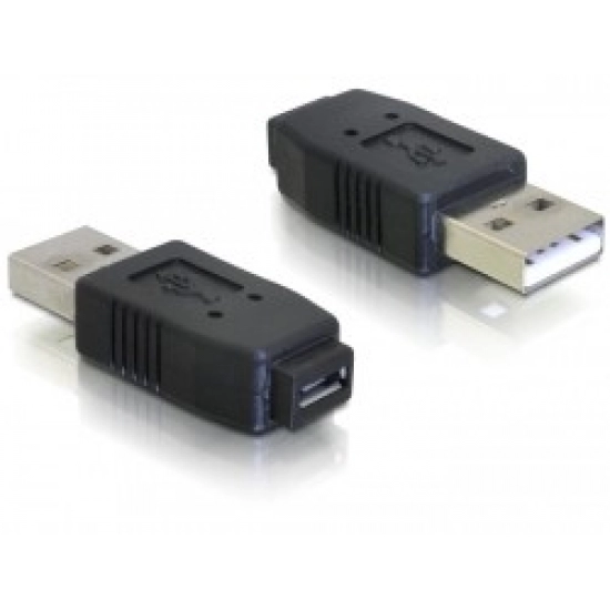 Adapter DELOCK, USB micro-A+B Ž > USB2.0-A M 65029 