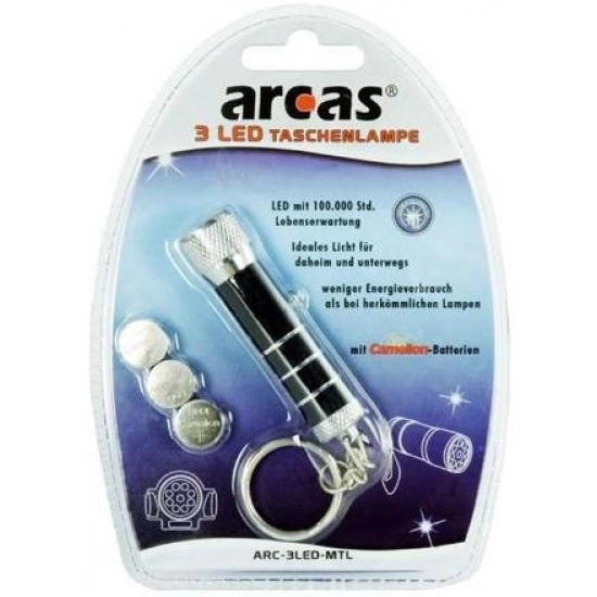 Baterijska svjetiljka 3LED – privjesak,, Arcas 30700002