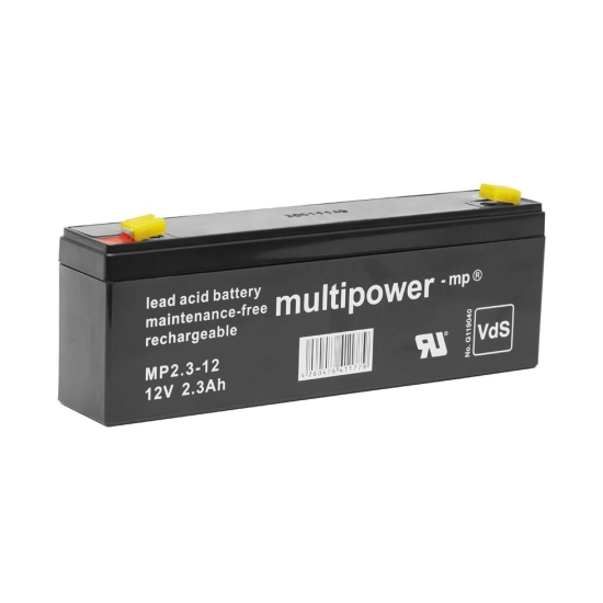 Baterija akumulatorska MULTIPOWER MP2.3-12 12V 2.3Ah F4.8 178x34x60 mm Baterija akumulatorska MULTIPOWER MP2.3-12 12V 2.3Ah F4.8 178x34x60 mm