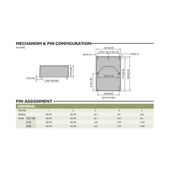 Ispravljački modul 220>24 V, 1,7A, KAMN4024 Chinfa Ispravljački modul 220>24 V, 1,7A, KAMN4024 Chinfa