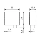 Relej 24V 16A  1xpreklopni FINDER F4061-24