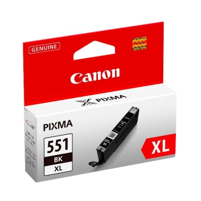 Tinta CANON CLI-551BK XL, crna, za Pixma iX6850/MX925/MG6650/iP7250/MX725/MG6450/MG5450/MG5550/MG5650/iP8750/MG6350/MG7150/MG7550   - Canon