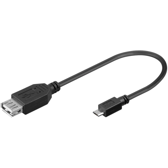 Kabel GOOBAY, USB A na USB micro B 2.0 (Ž) OTG, 0.2cm