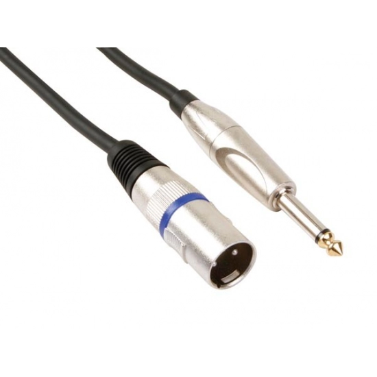 Kabel HQ POWER PAC116, mikrofonski, 6.3mm (M) na XLR (M), 6m