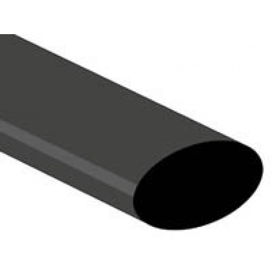 Bužir termo, 41mm, crni, 2:1, 1 metar