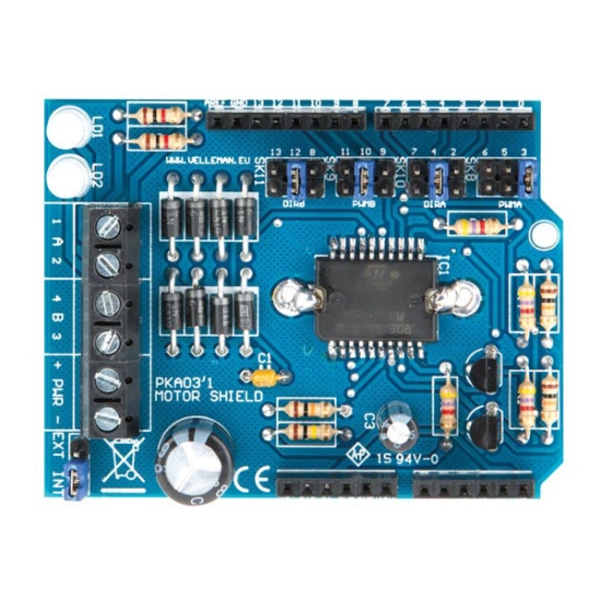 Set Motor i Power Shield VELLEMAN, za Arduino