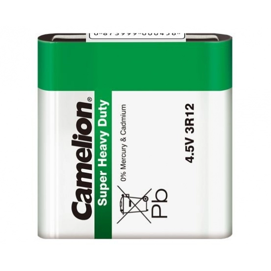 Baterija Zinc-Carbon 4,5V  3R12 Camelion GREEN, shrink pack