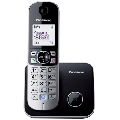 Telefon PANASONIC KX-TG6811FXB, bežični, crni   - Panasonic