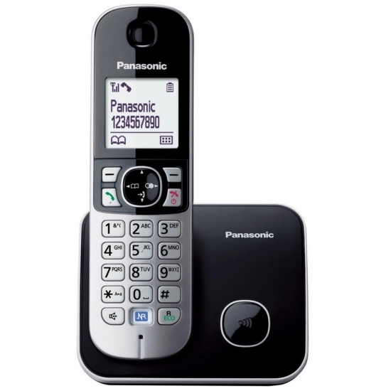 Telefon PANASONIC KX-TG6811FXB, bežični, crni