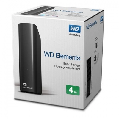 Tvrdi disk vanjski 4000 GB WD book 3.5in USB 3.0 Elements Desktop, WDBWLG0040HBK   - POHRANA PODATAKA