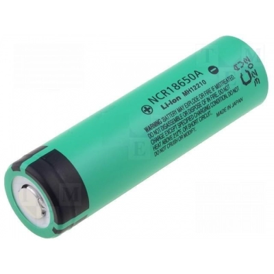 Baterija litijeva 3,6V 18650 Li-Ion 3100mAh, Panasonic NCR18650A   - Litijeve baterije