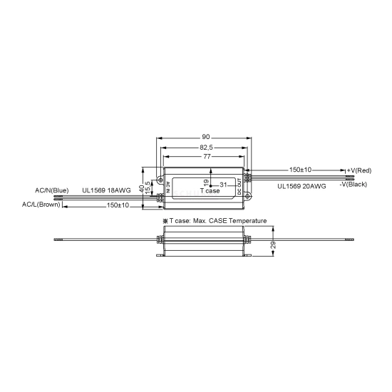 LED driver 12V, 12W, Meanwell APV-12-12