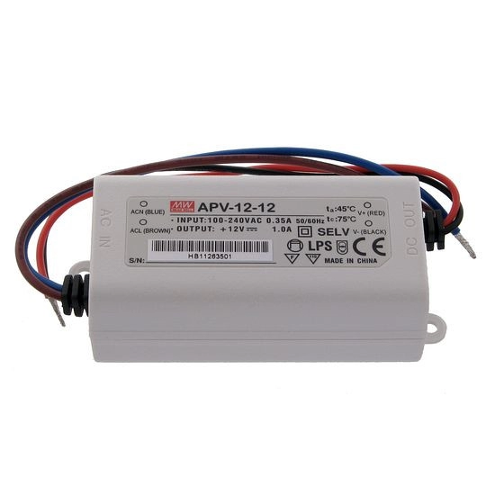 LED driver 12V, 12W, Meanwell APV-12-12