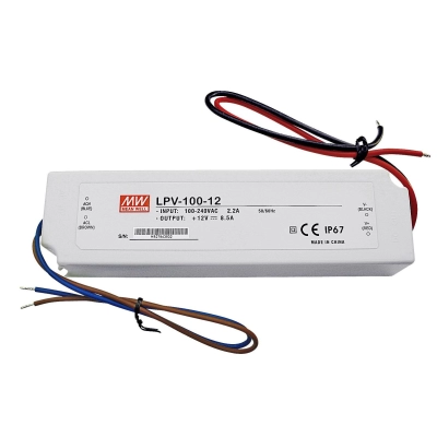 LED driver 12V, 100W, IP67, Meanwell LPV-100-12   - Napajanja za LED i pribor