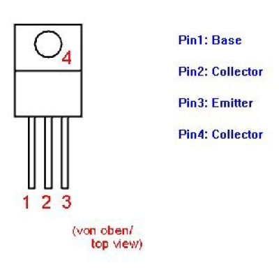 BDX54C PNP TO220 DAR 8A 100V   - ELEKTRONIČKE KOMPONENTE