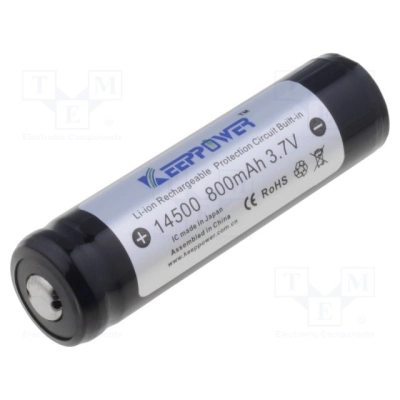 Baterija litijeva Keepower 3.7V 14500 PCM Li-Ion 800mAh   - Keepower