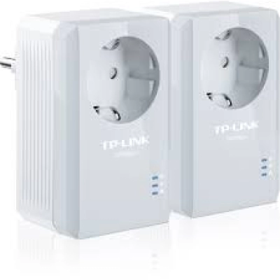 Powerline adapter TP-LINK TL-PA4010P3.0 KIT, 600Mbps, s utičnicom 