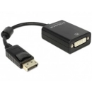 Adapter DELOCK, DisplayPort (M) na DVI 24+5 (Ž), 22cm 91847