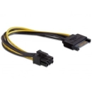 Kabel DELOCK, SATA int. power 15-pin (M) na 1x 6-pin, 21cm  82924