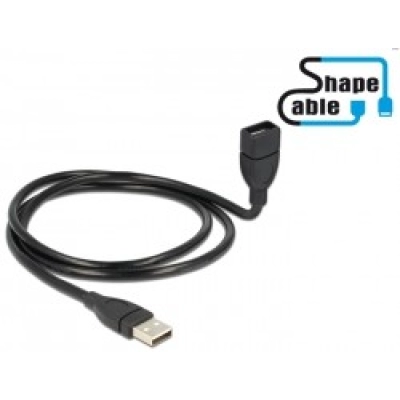 Kabel DELOCK, USB 2.0 A (M) na USB 2.0 A (Ž), produžni, 1m   - Podatkovni kabeli
