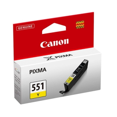 Tinta CANON CLI-551Y, žuta, za Pixma iX6850/MX925/MG6650/iP7250/MX725/MG6450/MG5450/MG5550/MG5650/iP8750/MG6350/MG7150/MG7550   - Canon