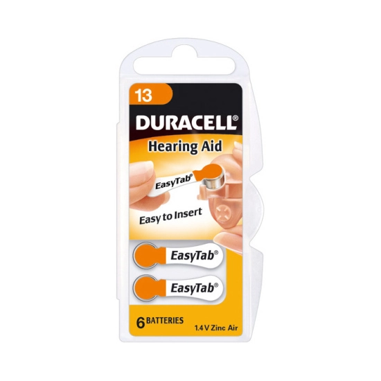 Baterija za slušni aparat Duracell DA13 6 kom
