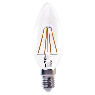 Žarulja LED E14 filament 4W, 4100K, neutralno svjetlo,svijeća, Emos   - LED žarulje