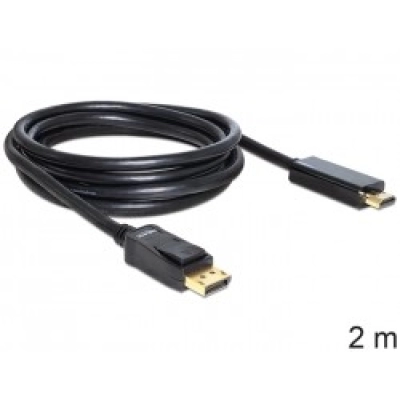 Kabel DELOCK, DisplayPort (M) na HDMI (M), 2m 82587   - Video kabeli