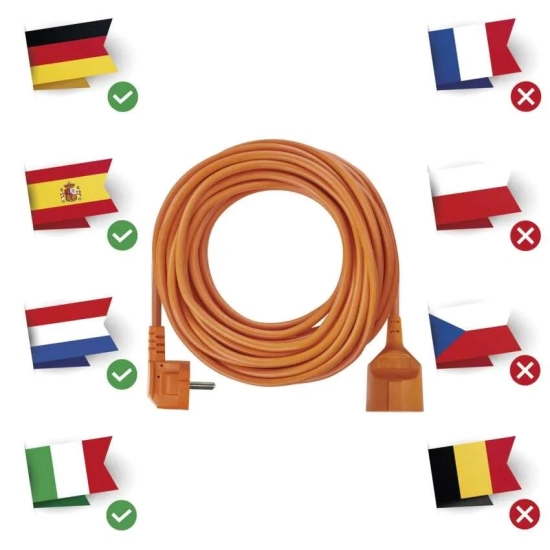 Kabel mrežni produžni EMOS, ŠUKO, 3x1mm, 20m Kabel mrežni produžni EMOS, ŠUKO, 3x1mm, 20m