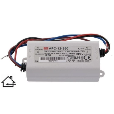 LED driver 9-36V, 350mA, 12,6W, Meanwell APC-12-350   - Napajanja za LED i pribor