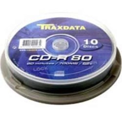 Medij CD-R TRAXDATA 80min 52x, spindle 10 komada   - Mediji
